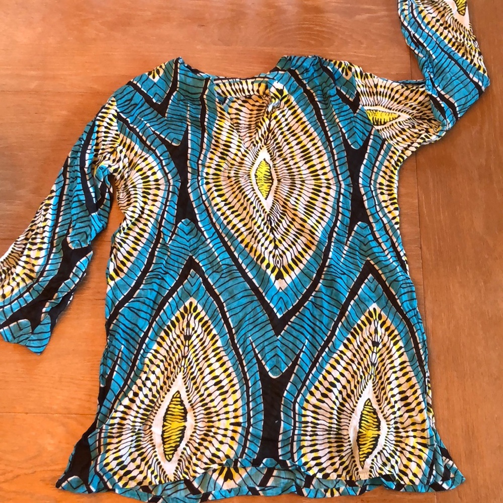 Boho chic 100% bouton cover up